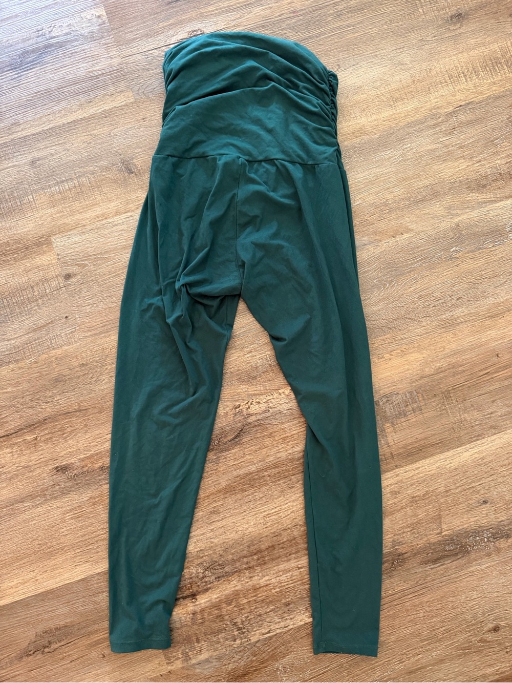 Green Maternity leggings